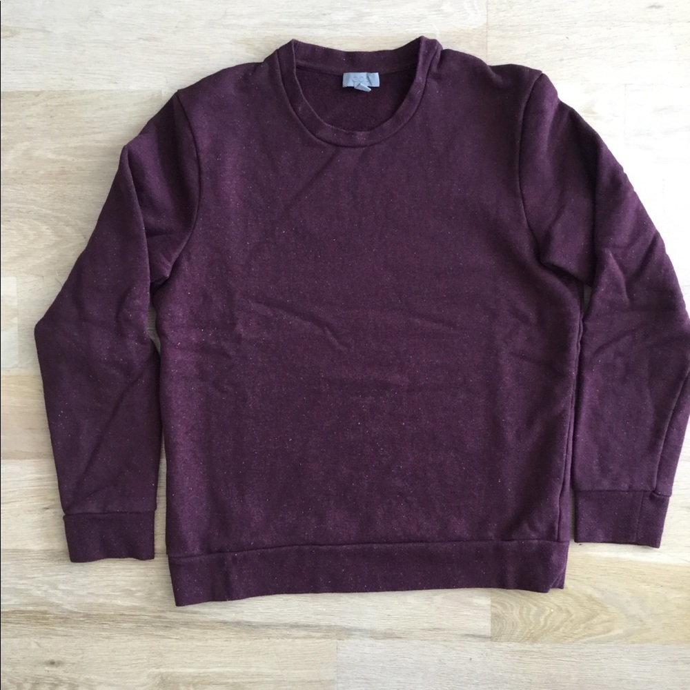 COS Maroon Speckled Sweater